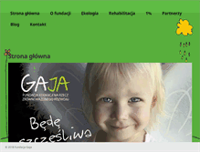 Tablet Screenshot of fundacjagaja.pl